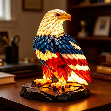 Eagle Patriotic American Flag Lamp
